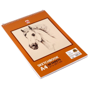 آلما-دفتر60سیمی نقاشیA4سیم ازبالا7660