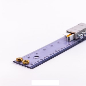 دانشگر-خط کش ریلی طلقی80قفلدار