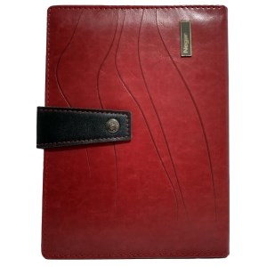 نگار-دفترکلاسوری چرم100برگ پرشیا