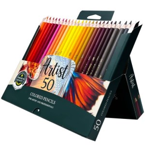 آریا-مدادرنگ 50رنگ حرفه ای آرتیست