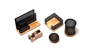 ست رومیزی چوب وفلز5تکه