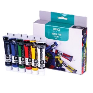 سوداکو-اکرولیک6رنگ ساده18میل00599