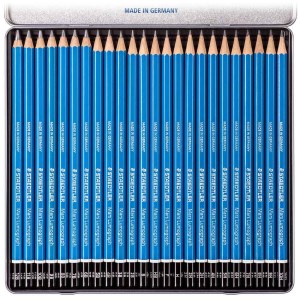 استدلر-مدادطراحی لوموگراف بدنه آبی ست24عددی