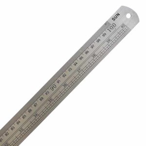 خط کش فلزی چینی 100اعلا