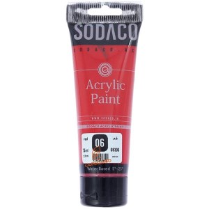 سوداکو-اکرولیک تیوپ ساده75میل سری آرتیست-قرمز8306