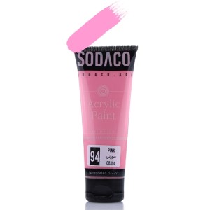 سوداکو-اکرولیک تیوپ ساده75میل سری آرتیست-صورتی8394