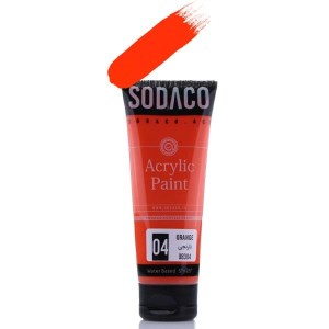 سوداکو-اکرولیک تیوپ ساده75میل سری آرتیست-نارنجی8304