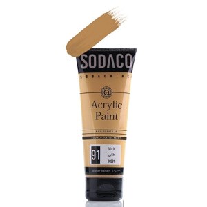 سوداکو-اکرولیک تیوپ ساده75میل سری آرتیست-طلایی8291