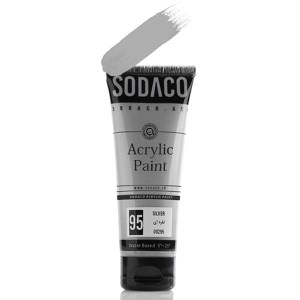 سوداکو-اکرولیک تیوپ ساده75میل سری آرتیست-نقره ای8295