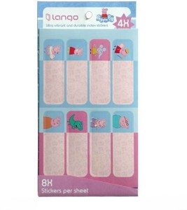 لانگو-برچسب اسم فانتزی4برگی طرح پاپاپیگ