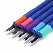 ست مغار 5 عددی دسته پلاستیکی