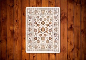 شابلون فرش کد n28a ابعاد: 50*70
