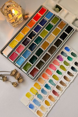 لوازم ضروری برای شروع نقاشی آبرنگ